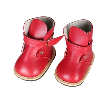 Lėlės batai ,Raudoni odiniai Batai, lėlė avalynė, 18