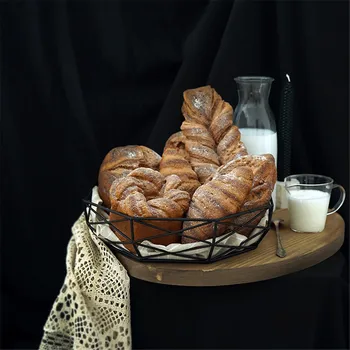 pranešk apie netikrą modeliavimas duona, baras, kavinė duonos desertas shop parduotuvėje dekoro clap rėmuo, Avižų Ficelle Croissant batono, juodos ruginės duonos modelis