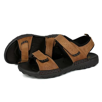 sandalle cuir sandel sandale vyrų sandalia už transpirables deportivas 